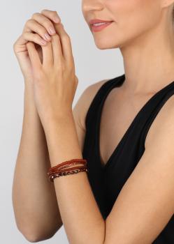 Brown - Petit Glamour d'Afrique - Konplott bracelet